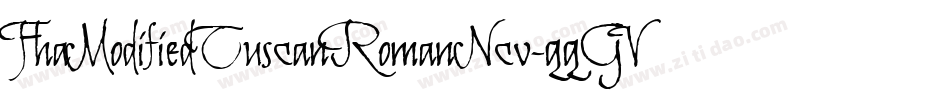 FhaModifiedTuscanRomanNcv-qqGV字体转换