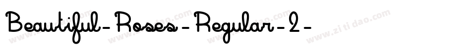 Beautiful-Roses-Regular-2字体转换