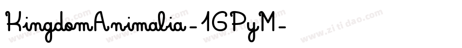 KingdomAnimalia-1GPyM字体转换