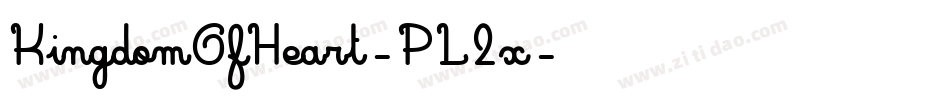 KingdomOfHeart-PL2x字体转换