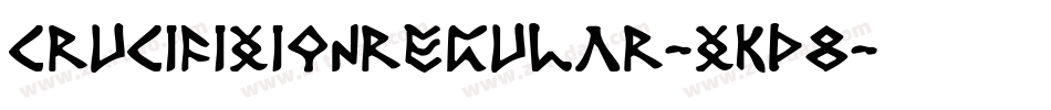 CrucifixionRegular-xKd8字体转换