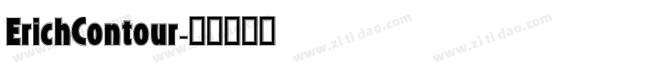 ErichContour字体转换