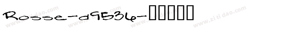 Rosse-d9536字体转换