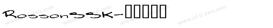RossonSSK字体转换