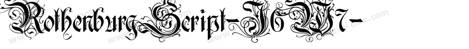 RothenburgScript-J6W7字体转换