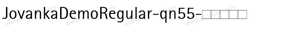 JovankaDemoRegular-qn55字体转换