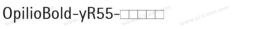 OpilioBold-yR55字体转换