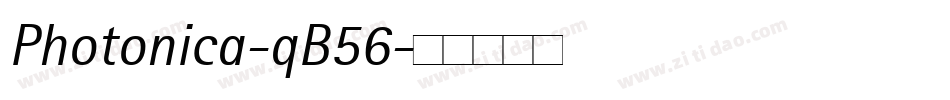 Photonica-qB56字体转换