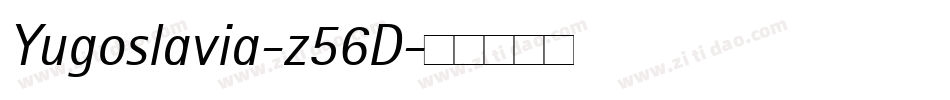 Yugoslavia-z56D字体转换