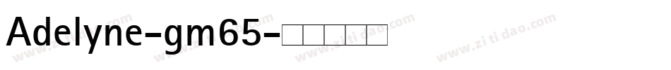 Adelyne-gm65字体转换