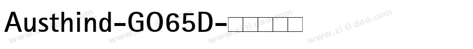 Austhind-GO65D字体转换