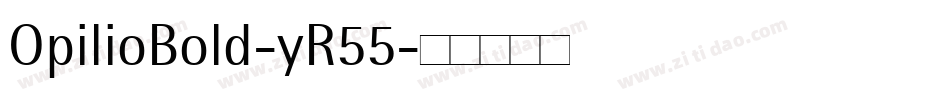 OpilioBold-yR55字体转换