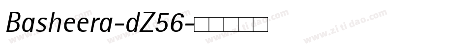 Basheera-dZ56字体转换