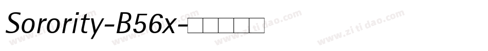 Sorority-B56x字体转换