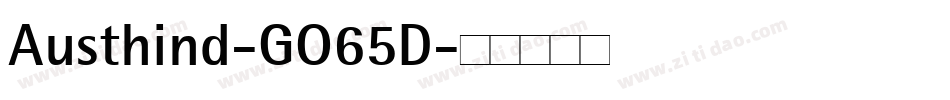 Austhind-GO65D字体转换