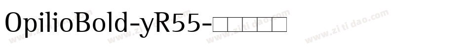 OpilioBold-yR55字体转换
