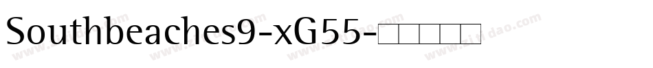 Southbeaches9-xG55字体转换