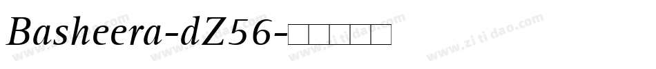 Basheera-dZ56字体转换