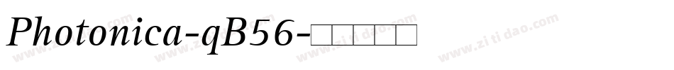 Photonica-qB56字体转换