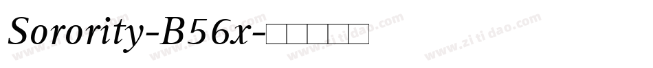 Sorority-B56x字体转换
