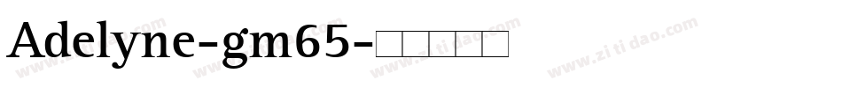 Adelyne-gm65字体转换