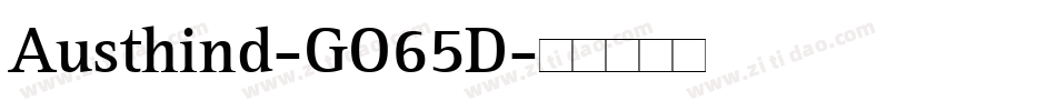 Austhind-GO65D字体转换