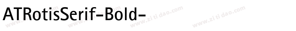 ATRotisSerif-Bold字体转换