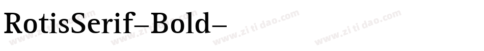 RotisSerif-Bold字体转换