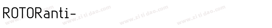 ROTORanti字体转换