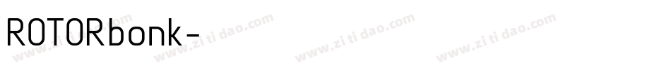 ROTORbonk字体转换