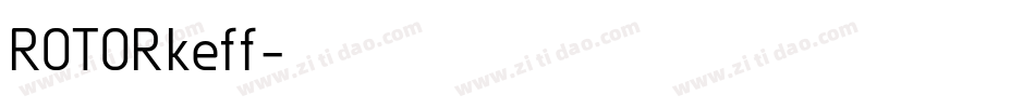 ROTORkeff字体转换