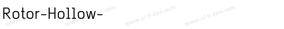 Rotor-Hollow字体转换