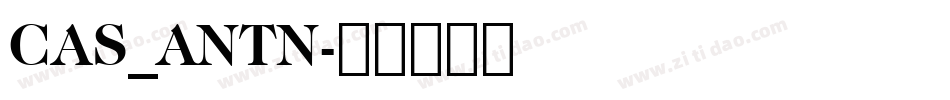CAS_ANTN字体转换