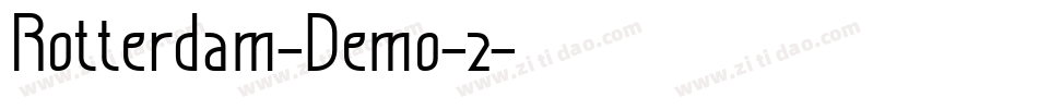 Rotterdam-Demo-2字体转换