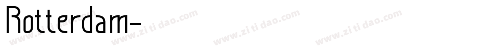 Rotterdam字体转换