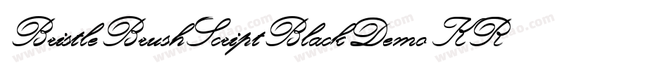 BristleBrushScriptBlackDemo-KRRX字体转换