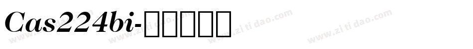 Cas224bi字体转换