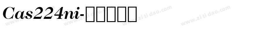 Cas224ni字体转换