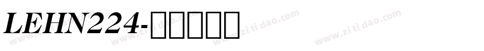 LEHN224字体转换