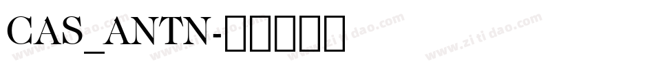 CAS_ANTN字体转换