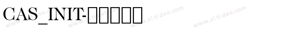 CAS_INIT字体转换