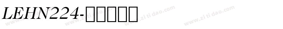 LEHN224字体转换