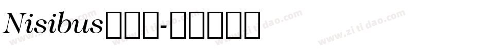 Nisibus转换器字体转换