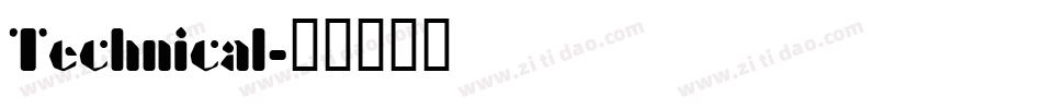 Technical字体转换