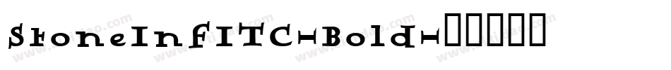 StoneInfITC-Bold字体转换