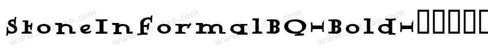 StoneInformalBQ-Bold字体转换