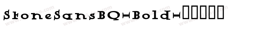 StoneSansBQ-Bold字体转换