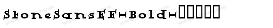 StoneSansEF-Bold字体转换