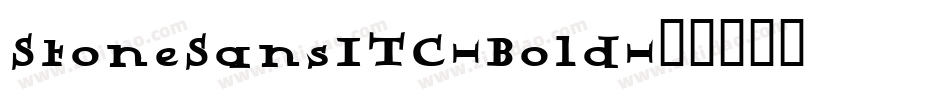 StoneSansITC-Bold字体转换
