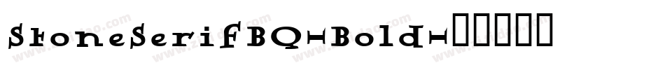 StoneSerifBQ-Bold字体转换